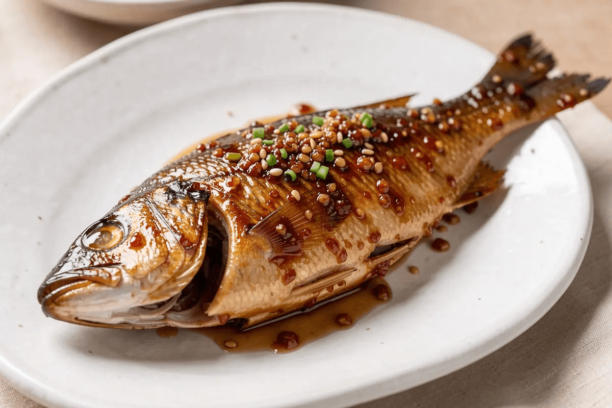 Miso Glazed Sea Bass